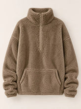 Full Size Sherpa Quarter-Zip Turtleneck Sweatshirt Plus Size - Sun Imperial product photo 19