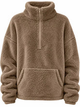 Full Size Sherpa Quarter-Zip Turtleneck Sweatshirt Plus Size - Sun Imperial product photo 20