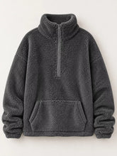 Full Size Sherpa Quarter-Zip Turtleneck Sweatshirt Plus Size - Sun Imperial product photo 24