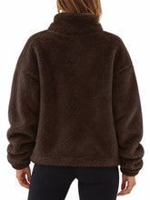 Full Size Sherpa Quarter-Zip Turtleneck Sweatshirt Plus Size - Sun Imperial product photo 28