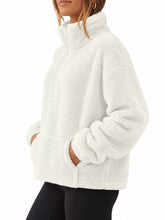 Full Size Sherpa Quarter-Zip Turtleneck Sweatshirt Plus Size - Sun Imperial product photo 2