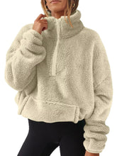 Full Size Sherpa Quarter-Zip Turtleneck Sweatshirt Plus Size - Sun Imperial product photo 31