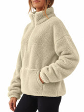 Full Size Sherpa Quarter-Zip Turtleneck Sweatshirt Plus Size - Sun Imperial product photo 32