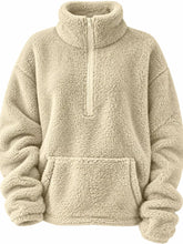 Full Size Sherpa Quarter-Zip Turtleneck Sweatshirt Plus Size - Sun Imperial product photo 35