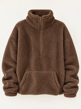 Full Size Sherpa Quarter-Zip Turtleneck Sweatshirt Plus Size - Sun Imperial product photo 39