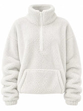 Full Size Sherpa Quarter-Zip Turtleneck Sweatshirt Plus Size - Sun Imperial product photo 5