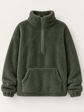 Full Size Sherpa Quarter-Zip Turtleneck Sweatshirt Plus Size - Sun Imperial product photo 9