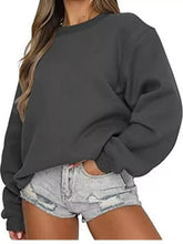 Full Size Solid Color Long Sleeve Sweatshirt Plus Size - Sun Imperial product photo 16