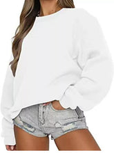 Full Size Solid Color Long Sleeve Sweatshirt Plus Size - Sun Imperial product photo 1