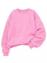 Full Size Solid Color Long Sleeve Sweatshirt Plus Size - Sun Imperial product photo 28