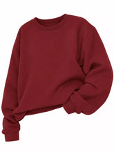Full Size Solid Color Long Sleeve Sweatshirt Plus Size - Sun Imperial product photo 31