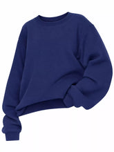Full Size Solid Color Long Sleeve Sweatshirt Plus Size - Sun Imperial product photo 45