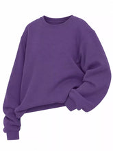 Full Size Solid Color Long Sleeve Sweatshirt Plus Size - Sun Imperial product photo 48