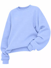 Full Size Solid Color Long Sleeve Sweatshirt Plus Size - Sun Imperial product photo 54