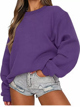 Full Size Solid Color Long Sleeve Sweatshirt Plus Size - Sun Imperial product photo 64