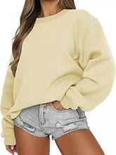 Full Size Solid Color Long Sleeve Sweatshirt Plus Size - Sun Imperial product photo 6