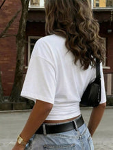 Full Size V-Neck Ruched T-Shirt Plus Size - Sun Imperial product photo 2