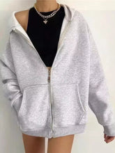 Full Size Zip-Up Dropped Shoulder Hoodie Plus Size - Sun Imperial product photo 21