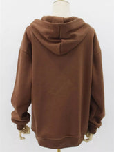 Full Size Zip-Up Dropped Shoulder Hoodie Plus Size - Sun Imperial product photo 3