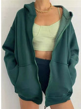 Full Size Zip-Up Dropped Shoulder Hoodie Plus Size - Sun Imperial product photo 4