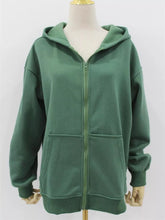 Full Size Zip-Up Dropped Shoulder Hoodie Plus Size - Sun Imperial product photo 7