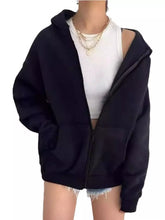 Full Size Zip-Up Dropped Shoulder Hoodie Plus Size - Sun Imperial product photo 8