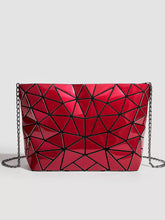 Geometric Metallic Crossbody Bag with Chain Strap - Sun Imperial product photo 6