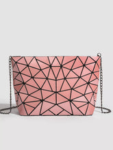 Geometric Metallic Crossbody Bag with Chain Strap - Sun Imperial product photo 7