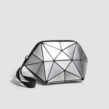 Geometric Metallic Silver Clutch with Modern Origami Design - Sun Imperial product photo 1