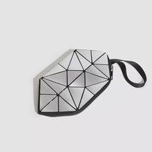 Geometric Metallic Silver Clutch with Modern Origami Design - Sun Imperial product photo 2