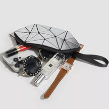 Geometric Metallic Silver Clutch with Modern Origami Design - Sun Imperial product photo 3