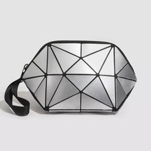 Geometric Metallic Silver Clutch with Modern Origami Design - Sun Imperial product photo 4