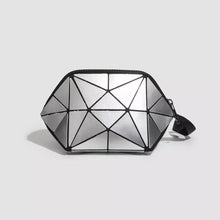 Geometric Metallic Silver Clutch with Modern Origami Design - Sun Imperial product photo 5