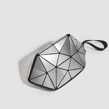 Geometric Metallic Silver Clutch with Modern Origami Design - Sun Imperial product photo 6
