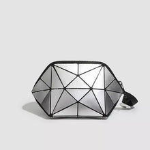 Geometric Metallic Silver Clutch with Modern Origami Design - Sun Imperial product photo 7