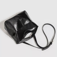 Glossy Patent Leather Minimalist Tote Handbag - Sun Imperial product photo 2