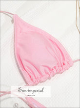 Gold-Tone Bead Triangle Bikini Set - Sun Imperial product photo 4