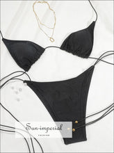 Gold-Tone Bead Triangle Bikini Set - Sun Imperial product photo 1