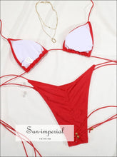 Gold-Tone Bead Triangle Bikini Set - Sun Imperial product photo 4
