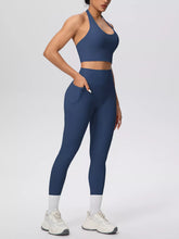 Halter Crop Top and High-Waisted Leggings Set - Sun Imperial product photo 13