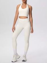 Halter Crop Top and High-Waisted Leggings Set - Sun Imperial product photo 17