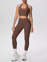 Halter Crop Top and High-Waisted Leggings Set - Sun Imperial product photo 1