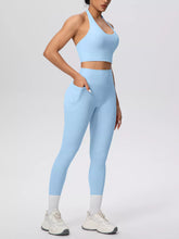 Halter Crop Top and High-Waisted Leggings Set - Sun Imperial product photo 22
