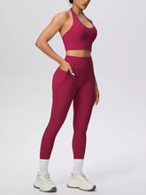Halter Crop Top and High-Waisted Leggings Set - Sun Imperial product photo 26
