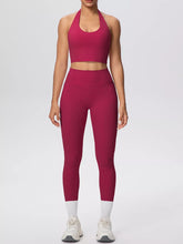 Halter Crop Top and High-Waisted Leggings Set - Sun Imperial product photo 27