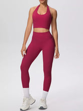 Halter Crop Top and High-Waisted Leggings Set - Sun Imperial product photo 29