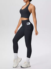 Halter Crop Top and High-Waisted Leggings Set - Sun Imperial product photo 9