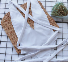 Halter Neck Deep V Tied One-Piece Swimsuit - Sun Imperial product photo 15