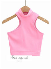 High-Neck Shoulder-Cutout Fitted Tank - Sun Imperial product photo 10