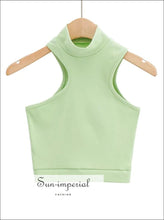High-Neck Shoulder-Cutout Fitted Tank - Sun Imperial product photo 9